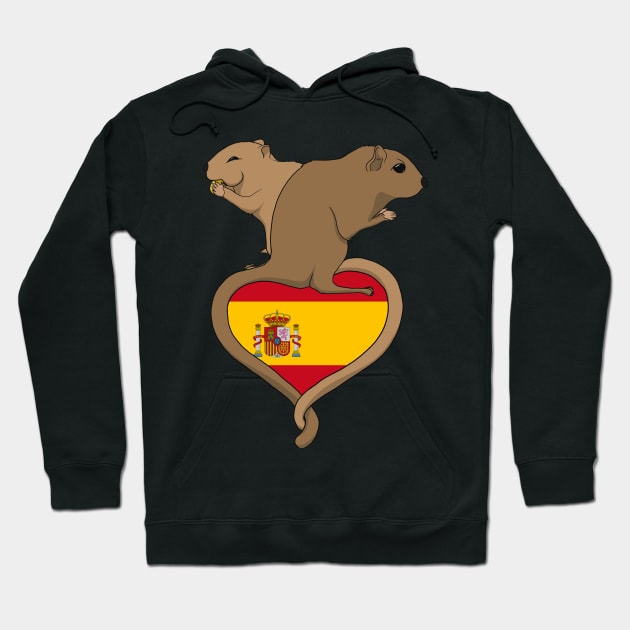 Gerbil Spain (light) Hoodie by RampArt